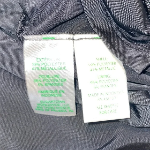 Lilly Pulitzer Riza Black and Gold metallic Romper Dress - Picture 12 of 13